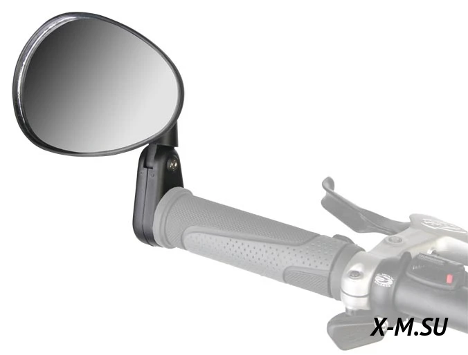Зеркало заднего вида DX-222SB (вместо заглушки грипсы) 220004 Зеркало заднего вида DX-222SB (вместо заглушки грипсы) 220004