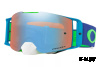 Очки для мотокросса OAKLEY Front Line Blue Green / прозрачная (OO7087-29)