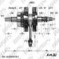 Вал коленчатый в сборе 4Т 170MM (жид. охл.) DOHC (CBB250)