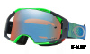 Очки для мотокросса OAKLEY Airbrake Shockwave синие-зеленые / синяя Prizm MX (OO7046-67)