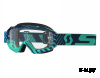 Очки Hustle MX blue/teal clear works