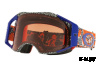 Очки для мотокросса OAKLEY Airbrake Dazzle Dyno Org.Blue./ бронзовая Prizm MX (OO7046-65)