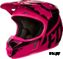 Мотошлем Fox V1 Race Helmet Pink