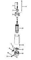 Стартер (BOSCH) 2-Х ТАКТНОГО ПЛМ MERCURY 90 Серийный номер от 0B240451 до 0C221999